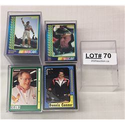 4 BOXES NASCAR TRADING CARDS - 3D