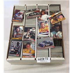 BOX OF NASCAR TRADING CARDS - SOME 3D - SOME PRO SET/MAXX/TRAKS