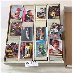 BOX OF NASCAR TRADING CARDS - SOME FINISH LINE RACING - TRAKS ETC