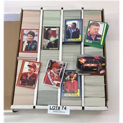 BOX OF NASCAR TRADING CARDS - FINISH LINE RACING -MAXX