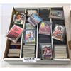 Image 1 : BOX OF NASCAR TRADING CARDS - 2 ROWS OF SLEEVED + MISC