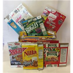 BOX OF 89 NASCAR CEREAL - PIZZA KIT BOXES