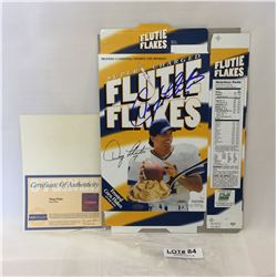 AUTHENTICATED SIGNED DOUG FLUTIE - FROSTED CORN FLAKES CEREAL BOX