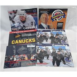 6 VANCOUVER CANUCKS CALENDARS