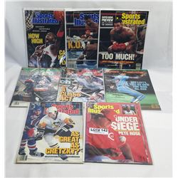 SPORTS ILLUSTRATED MAGAZINES -  8 IN PROTECTORS