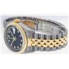 Image 4 : Rolex Mens Two Tone 14K Black VS Diamond 36MM Datejust Wristwatch