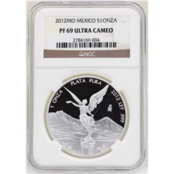2012MO Mexico Onza Proof Silver Coin NGC PF69 Ultra Cameo