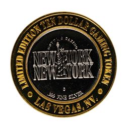 .999 Fine Silver New York New York Las Vegas, Nevada $10 Limited Edition Gaming