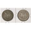 Image 2 : Lot of (2) 1892 $1 Morgan Silver Dollar Coins
