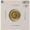 Image 1 : 1853-O $1 Liberty Head Gold Dollar Coin