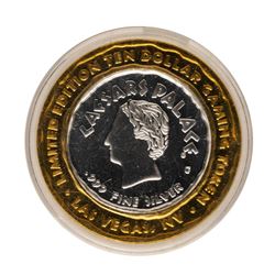 .999 Fine Silver Caesars Palace Las Vegas, Nevada $10 Limited Edition Gaming Tok