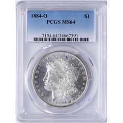 1884-O $1 Morgan Silver Dollar Coin PCGS MS64