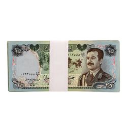 Lot of (25) Iraqi 25 Dinars Saddam Hussein Notes
