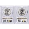Image 2 : Lot of (2) 1954-S Franklin Half Dollar Coins PCGS MS64