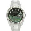 Image 1 : Rolex Mens Datejust Stainless Steel 36mm MOP Diamond Dial Watch