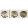 Image 2 : Lot of 1922-1924 $1 Peace Silver Dollar Coins