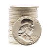 Image 1 : Roll of (20) Brilliant Uncirculated 1957-D Franklin Half Dollar Coins