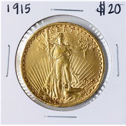 1915 $20 St. Gaudens Double Eagle Gold Coin