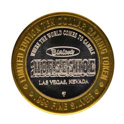 .999 Fine Silver Horseshoe Las Vegas, Nevada $10 Limited Edition Gaming Token