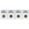 Image 1 : Lot of (4) 2007-P George Washington Presidential Dollar Coins NGC MS65 FDOI