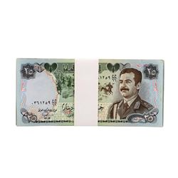 Lot of (25) Iraqi 25 Dinars Saddam Hussein Notes