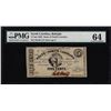 Image 1 : 1863 Five Cent State of North Carolina Obsolete Note PMG Choice Uncirculated 64