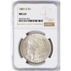 Image 1 : 1883-O $1 Morgan Silver Dollar Coin NGC MS63