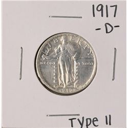 1917-D Type II Standing Liberty Quarter Coin