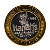 Image 2 : .999 Fine Silver Harrahs Casino Las Vegas, Nevada $10 Limited Edition Gaming Tok