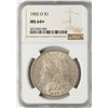 Image 1 : 1902-O $1 Morgan Silver Dollar Coin NGC MS64+
