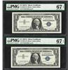 Image 1 : Lot of (2) 1957A $1 Silver Certificate Notes PMG Superb Gem Unc. 67EPQ