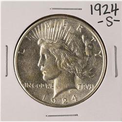 1924-S $1 Peace Silver Dollar Coin