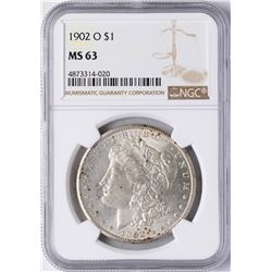 1902-O $1 Morgan Silver Dollar Coin NGC MS63