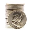 Image 1 : Roll of (20) Brilliant Uncirculated 1961 Franklin Half Dollar Coins