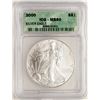 Image 1 : 2000 $1 American Silver Eagle Coin ICG MS69