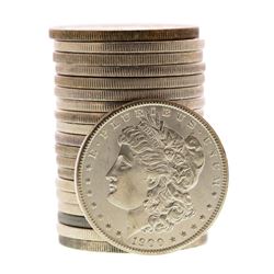 Roll of (20) Brilliant Uncirculated 1900 $1 Morgan Silver Dollar Coins