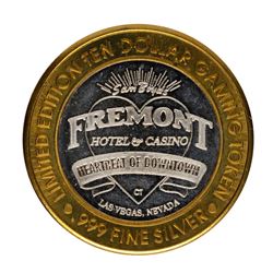 .999 Fine Silver Fremont Casino Las Vegas $10 Limited Edition Gaming Token