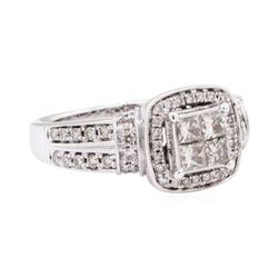 14KT White Gold 1.03 ctw Diamond Wedding Ring