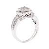 Image 4 : 14KT White Gold 1.03 ctw Diamond Wedding Ring