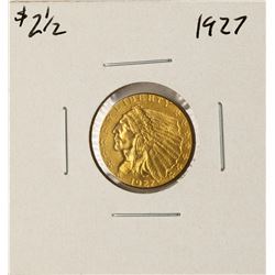 1927 $2 1/2 Indian Head Quarter Eagle Gold Coin