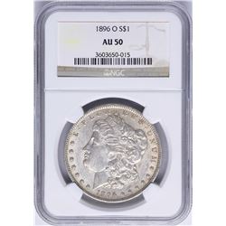 1896-O $1 Morgan Silver Dollar Coin NGC AU50