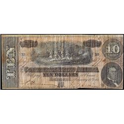 1864 $5 Confederate States of America Note