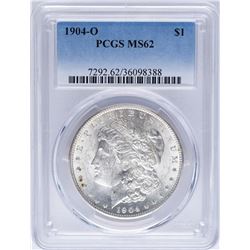 1904-O $1 Morgan Silver Dollar Coin PCGS MS62