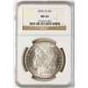 Image 1 : 1878-CC $1 Morgan Silver Dollar Coin NGC MS63