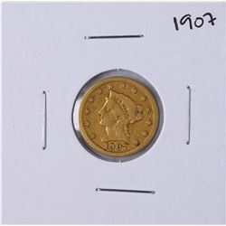 1907 $2 1/2 Liberty Head Quarter Eagle Gold Coin