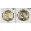 Image 1 : Lot of 1922-1923 $1 Peace Silver Dollar Coins