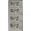 Image 1 : Uncut Sheet of (4) State of Louisiana Baby Bond Obsolete Notes