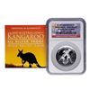 Image 3 : 2010P $1 Australia Kangaroo Silver Coin High Relief NGC PF70 Ultra Cameo w/ COA