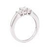 Image 4 : 14KT White Gold 0.55 ctw Diamond Ring