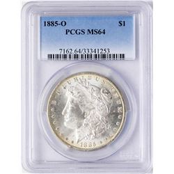 1885-O $1 Morgan Silver Dollar Coin PCGS MS64